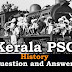  Kerala PSC History Question and Answers - 36