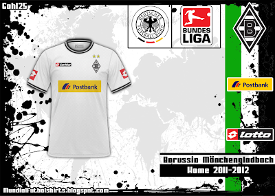 Mundial Futbol Shirts Borussia Mönchengladbach 20112012 (Bundesliga)