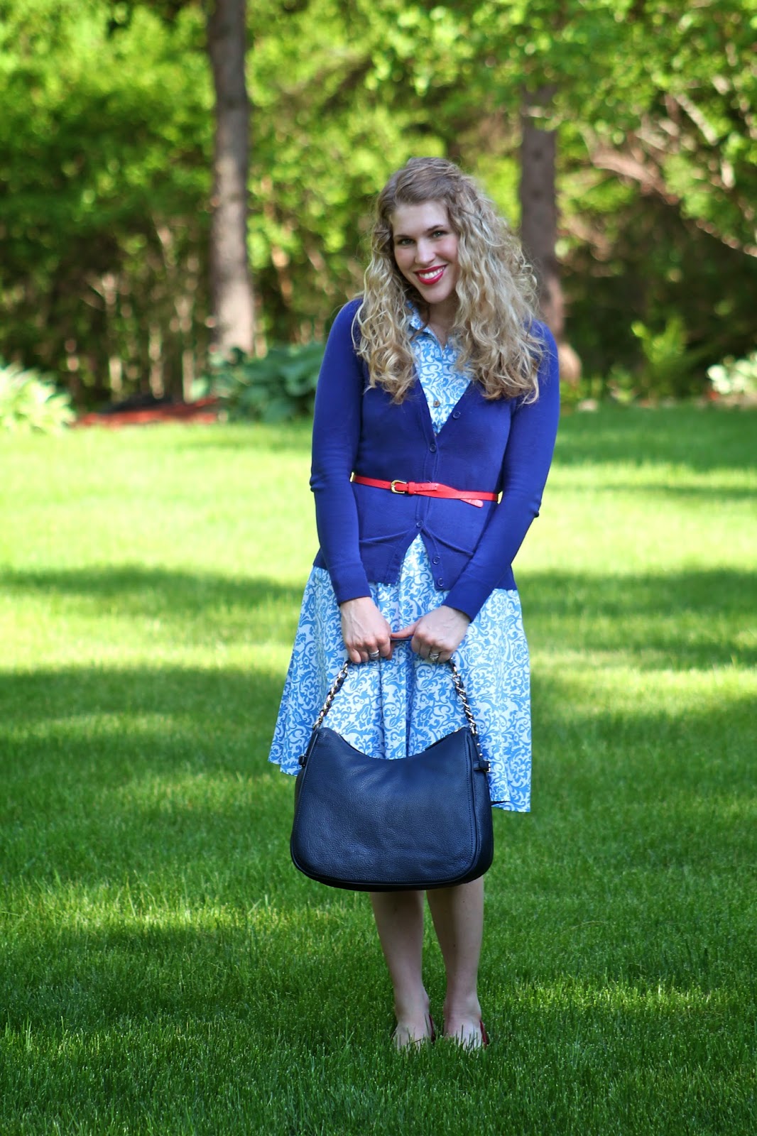 A Little Retro with Cobalt and Red