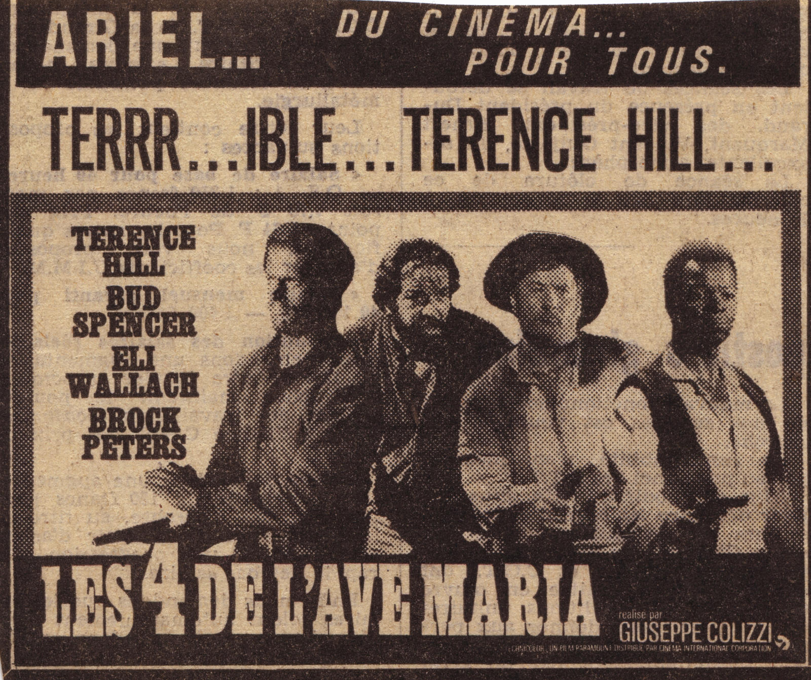 Les Quatre De L Ave Maria MON NOM EST PERSONNE: LES IMAGES DU WESTERN SPAGHETTI.: "LES QUATRE DE