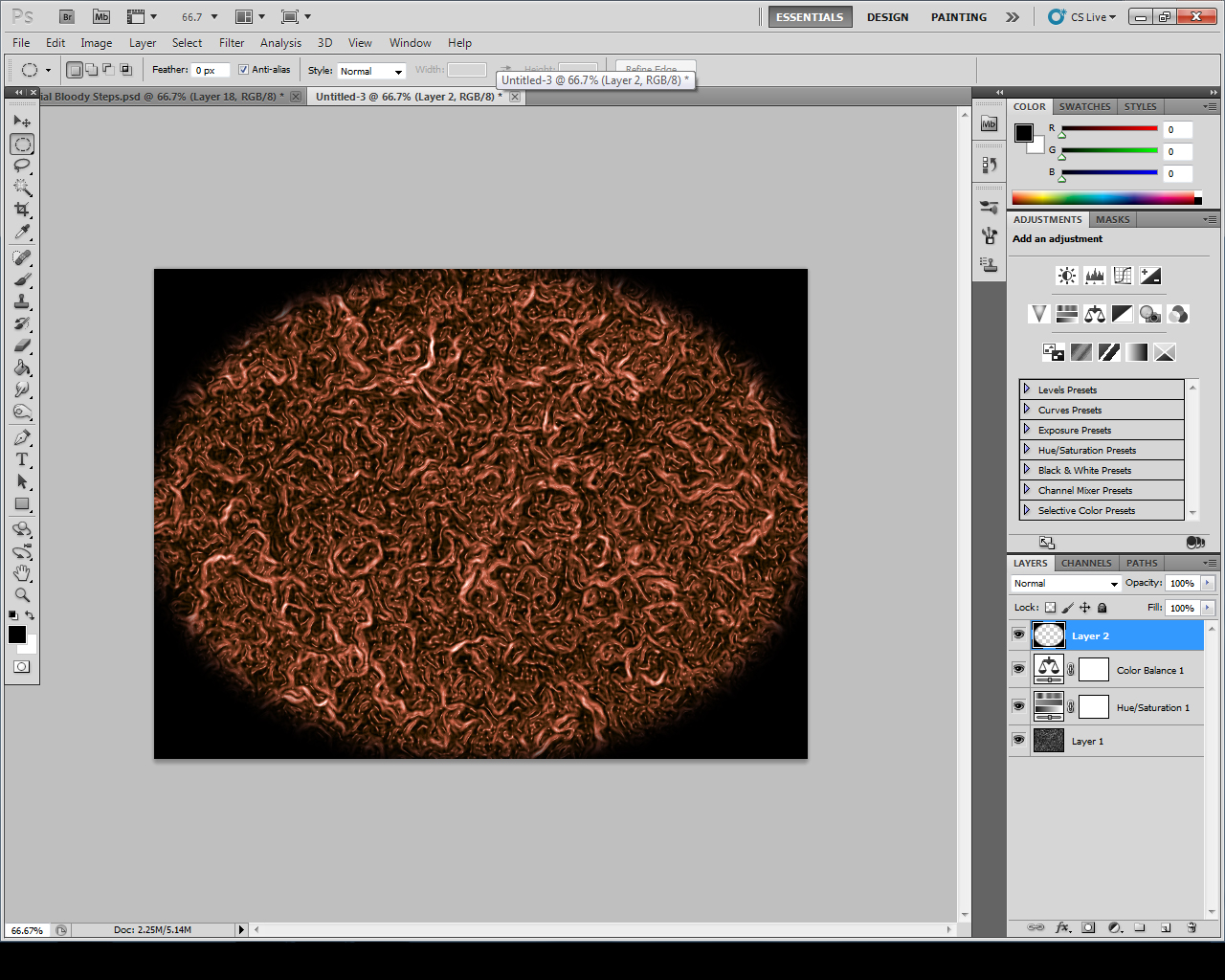 V3N0M's 2D and 3D art Organic Insides