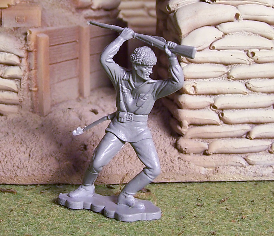 WWII Plastic Toy Soldiers Marx 54mm versions of 6" Toy Soldiers