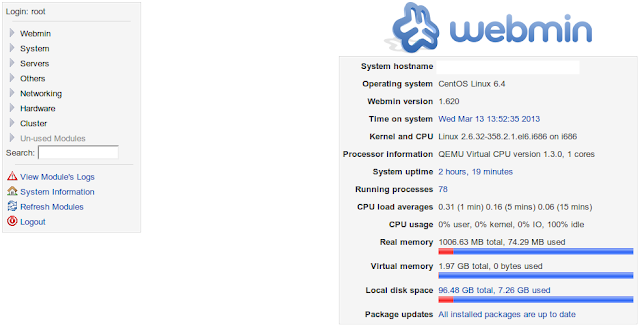 DriveMeca administrando usuarios en Linux desde Webmin