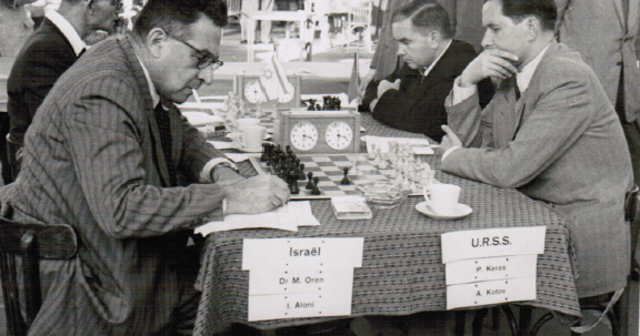 Jewish Chess History USSR Israel, Sept. 14th 1954