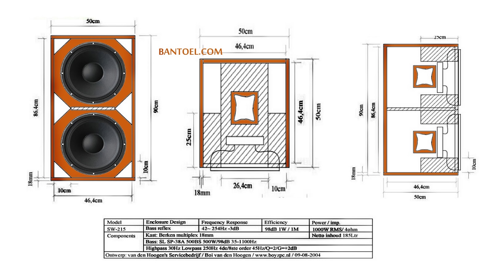 Box speaker 15 double lapangan