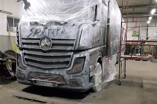 Malowanie tira Malowanie tira aerografem, malowanie samochodów ciężarowych, naczep, napisów, malowanie loga, airbrush truck