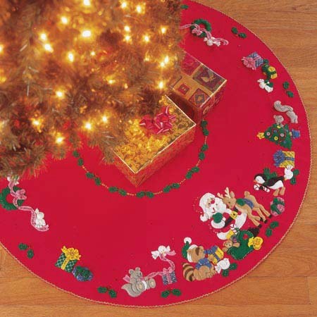 Download Christmas Craft Collection Woodland Holiday Tree Skirt Kit 3D SVG Files Ideas | SVG, Paper Crafts, SVG File