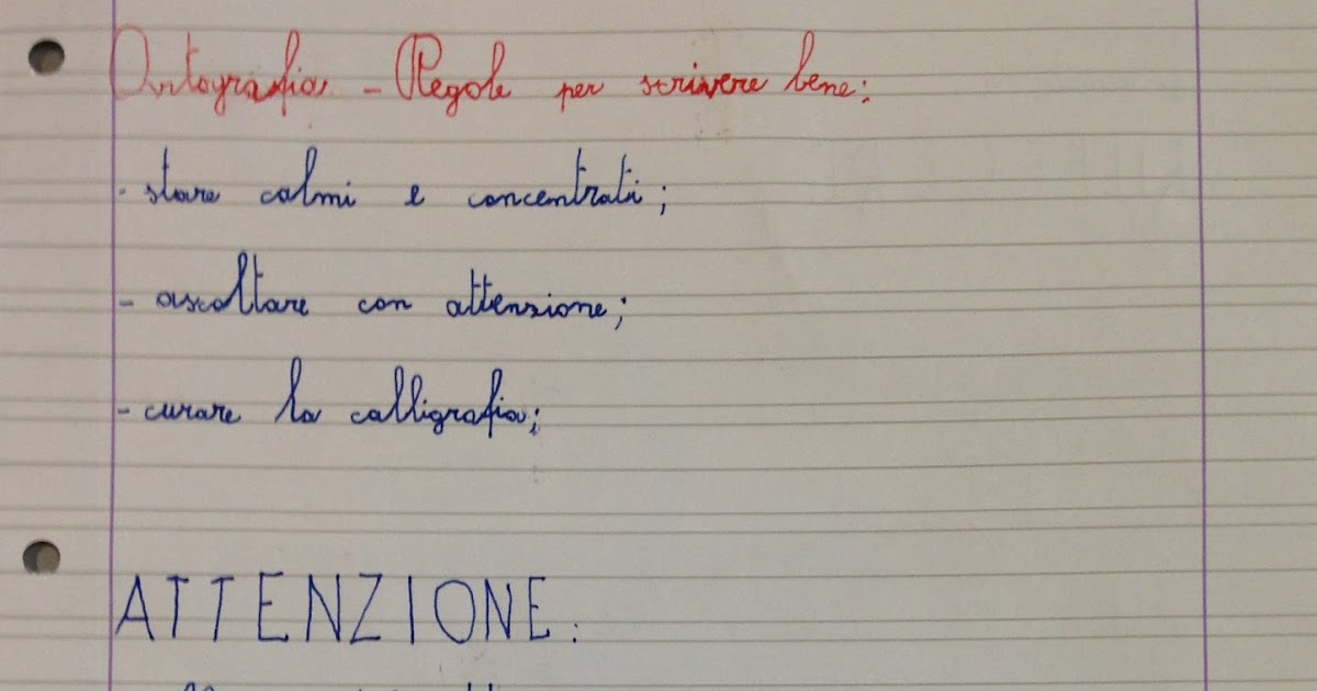 APEdario: Ortografia - Regole per scrivere bene