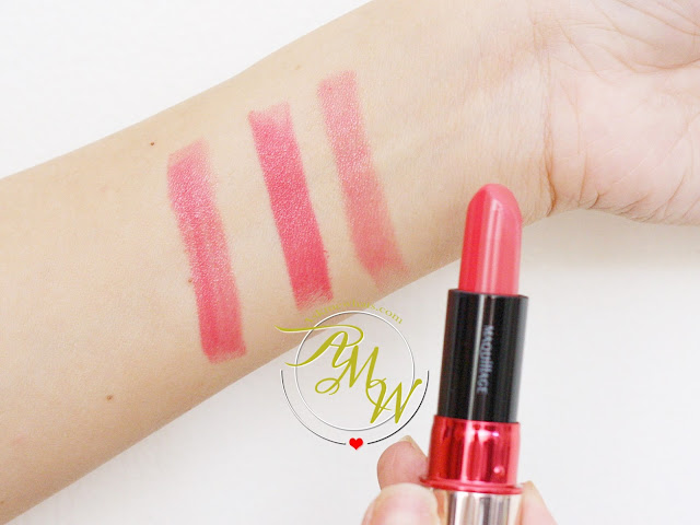 a photo of Shiseido Maquillage Dual Color Rouge in Cherry Pink (21)