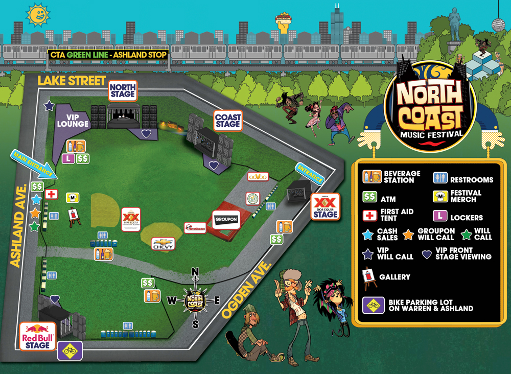 THE ORIGINAL DJ INTEL North Coast Map And Times Announced 