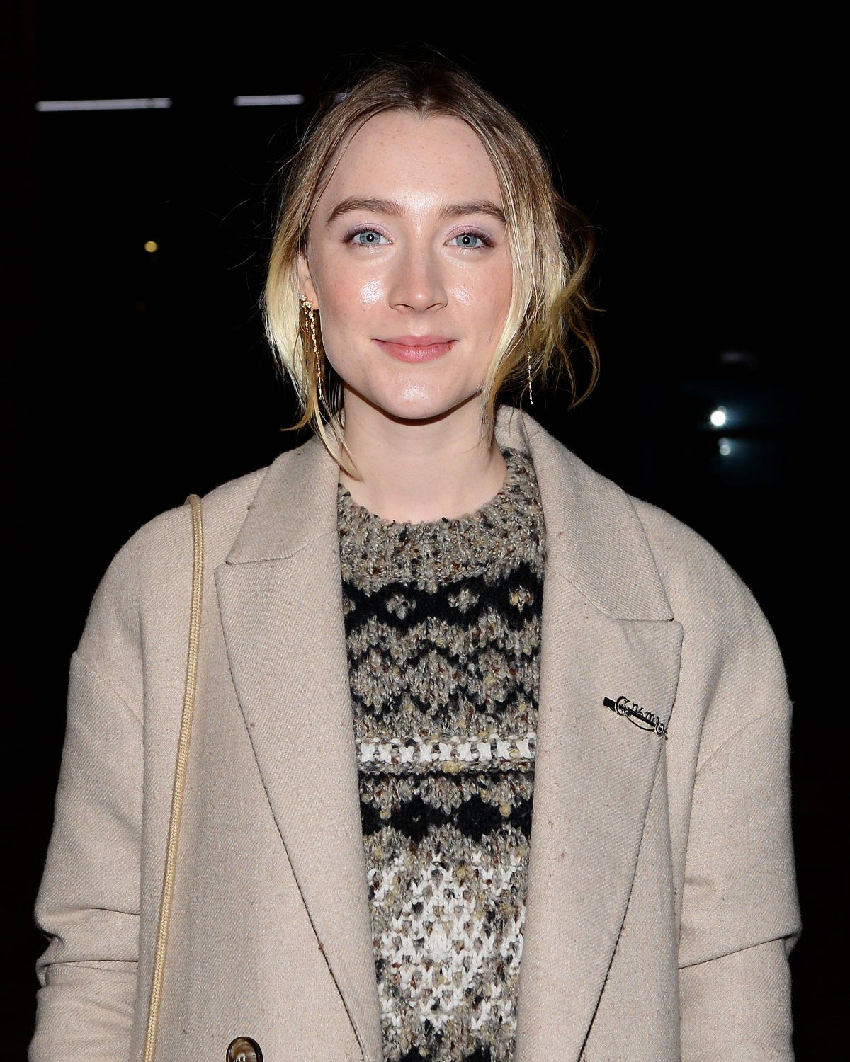 Saoirse Ronan in long as she is Outside 'The Late Late Show' In Dublin