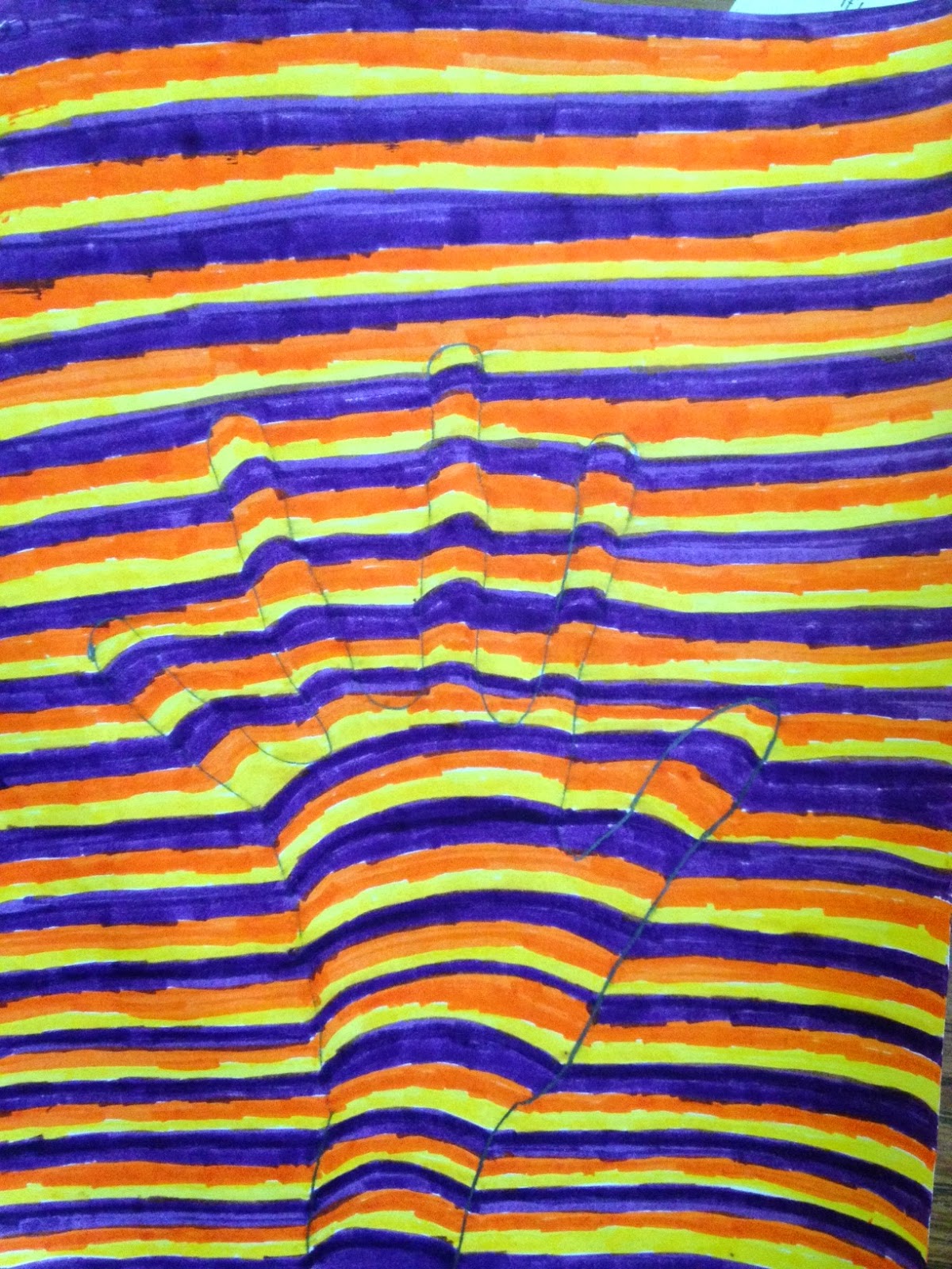 Mrs. Popham's Arts and Humanities: Op Art Hand Project