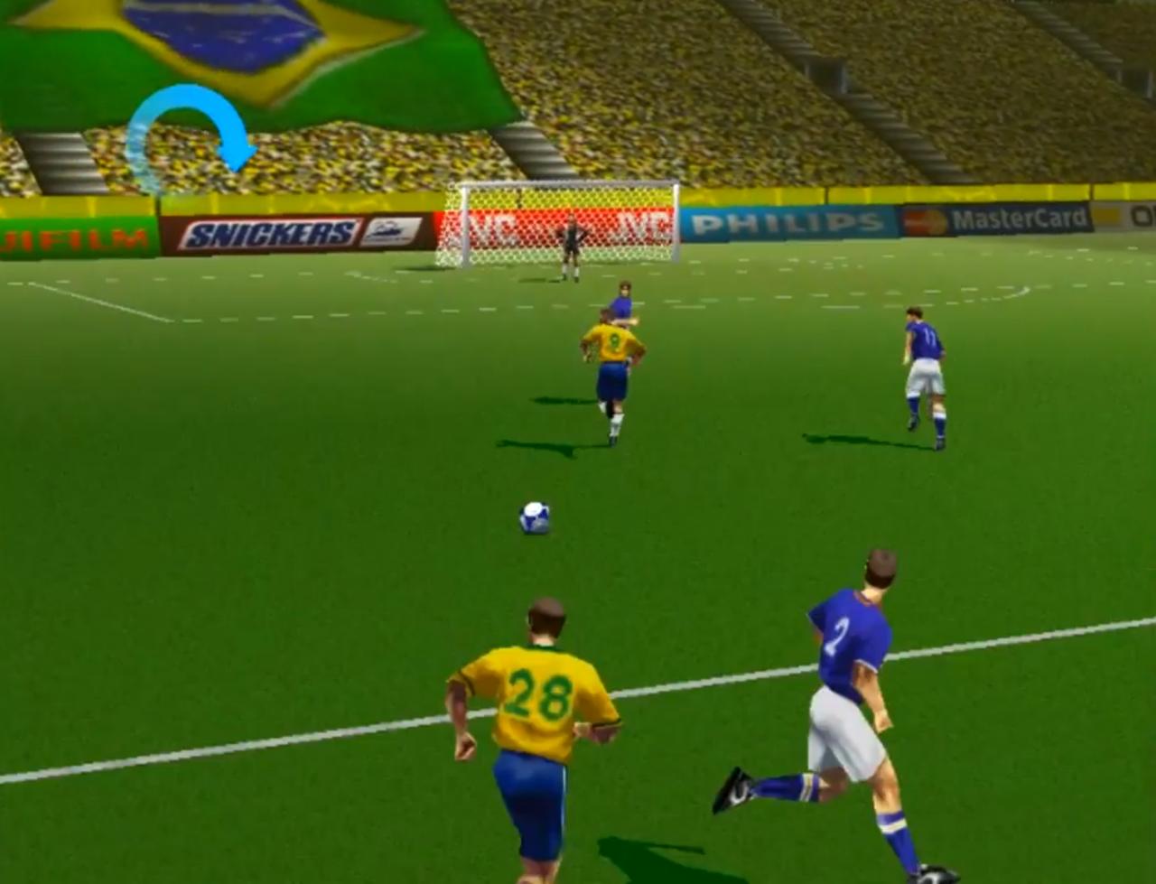 jogando futebol brasileiro 96 do super nintendo 