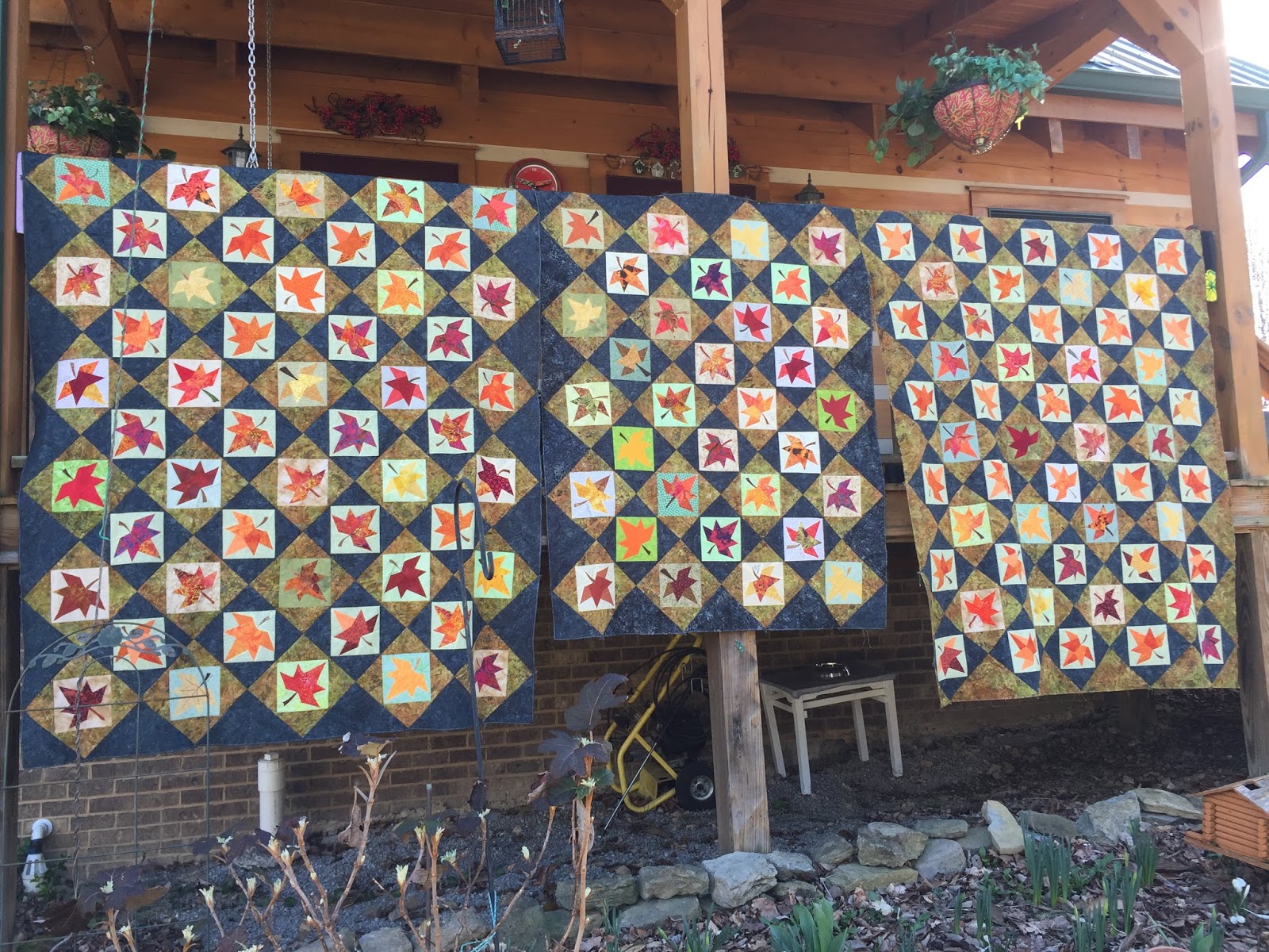 Quiltessa Patchwork palette One of "Burning leaves of Gatlinburg