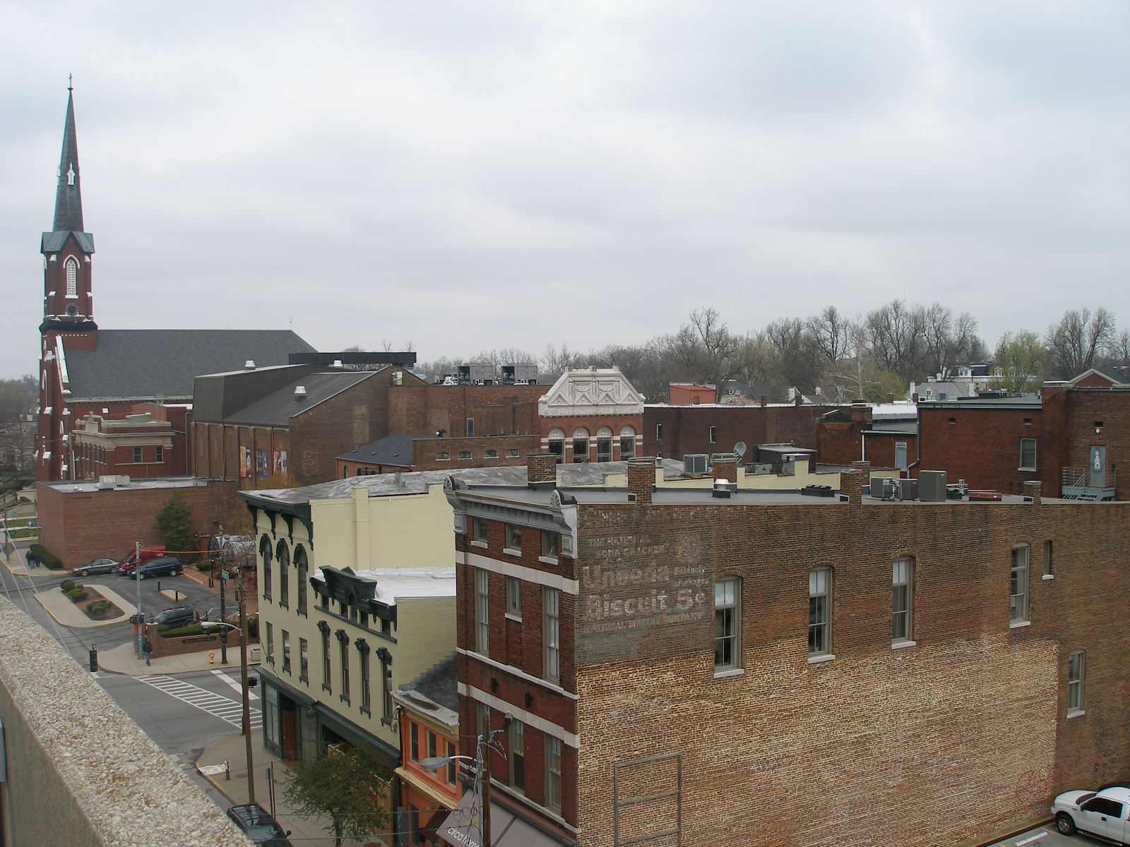 Unusual Kentucky View from Victorian Square Parking Garage