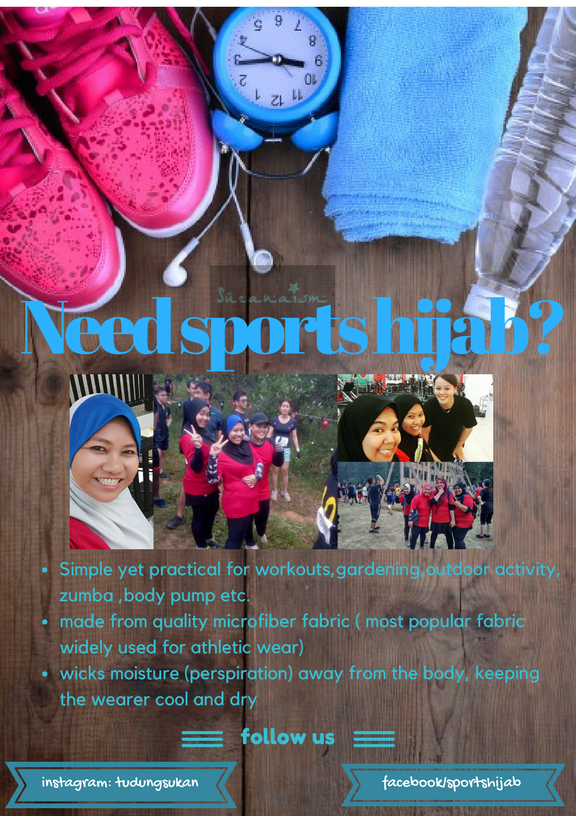 Gurls...get your sports hijab here!!