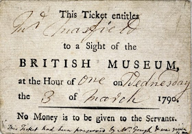 An entrance ticket to the British Museum (1790)    © Trustees of the British Museum