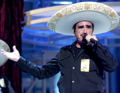 Vicente Fernández Foto de Vicente Fernández en el escenario