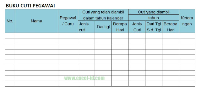 Contoh Laporan Cuti Karyawan - Minatoh