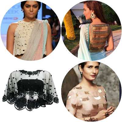 Top 10 saree blouse designs, Best Saree Blouse Designs 2017, Must Have Saree Blouse designs, cold shoulder blouses, cape style saree blouses, bell sleeves saree blouses, back neckline saree blouse designs, blouse designs to choose, 