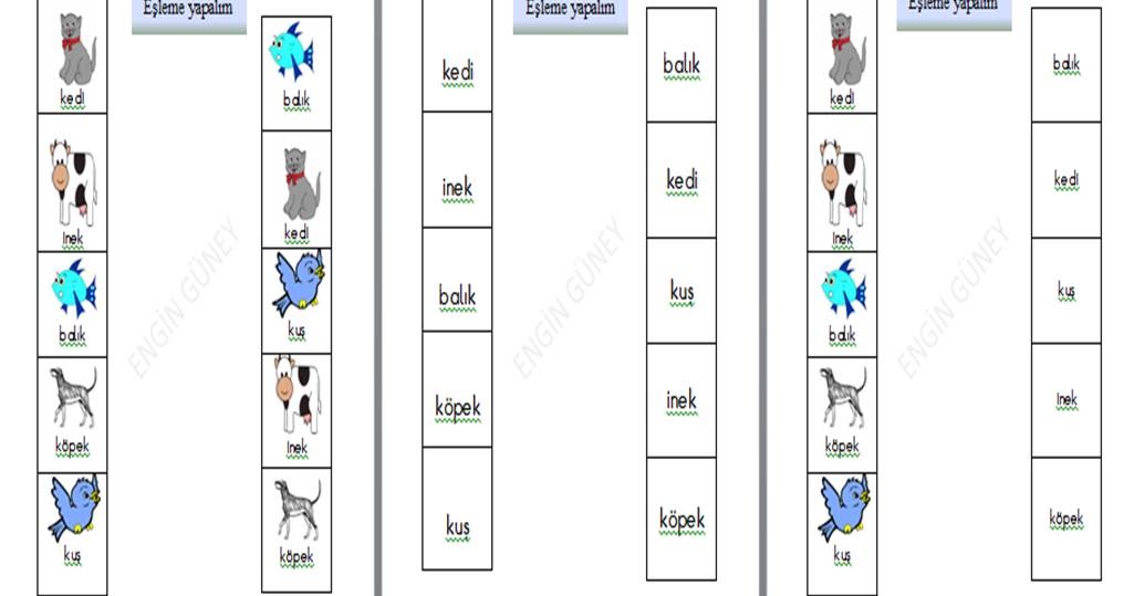 İŞİTME ENGELLİ ÖĞRENCİLER İÇİN MATERYAL ARŞİVİ : Kelimeleri Öğreniyorum