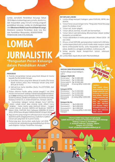 Lomba Jurnalistik Pendidikan Keluarga Lomba Jurnalistik Pendidikan Keluarga