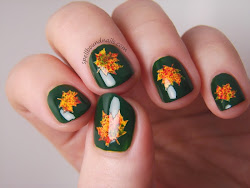 nails fall nail leaf leaves designs maple autumn orange spellbound fancy fingernail yellow nailart ugly polish gorgeous diy pretty thing