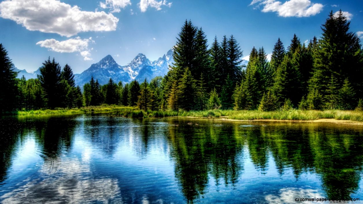 Mountain Lake HD desktop wallpaper  Widescreen  High Definition