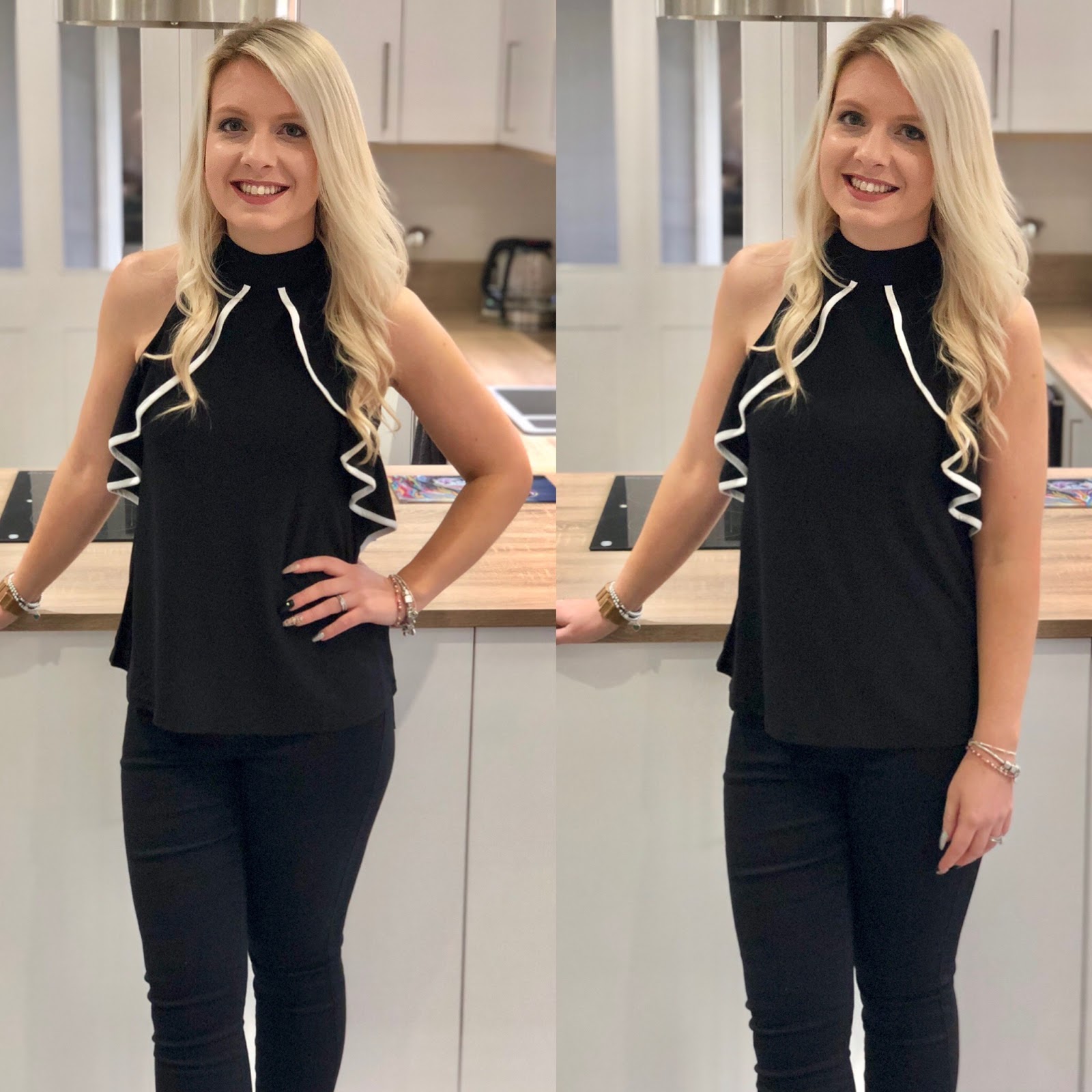 jeans and nice top outfit