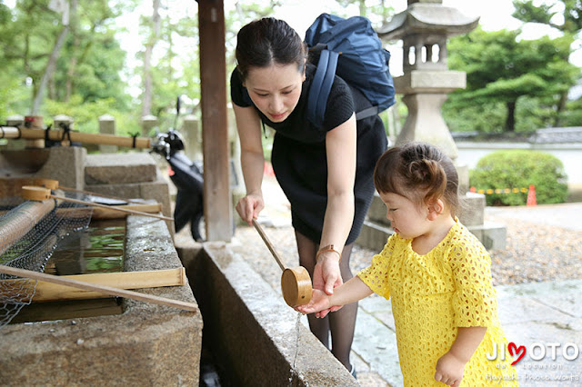 御香宮神社でのお宮参出張撮影