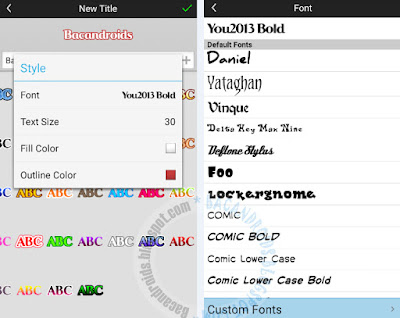 tutorial android membuat nama di koka kola dengan picsay