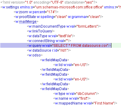 how to use a relative path to a data source for word mail merging (word ...
