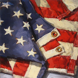 flag american painting oil paintings stars werner stripes fine flags karen inches 12x12 painters drawing 4th july sold discover