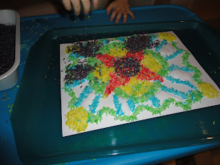 Learners in Bloom: Art project: Colored Rice Mosaic