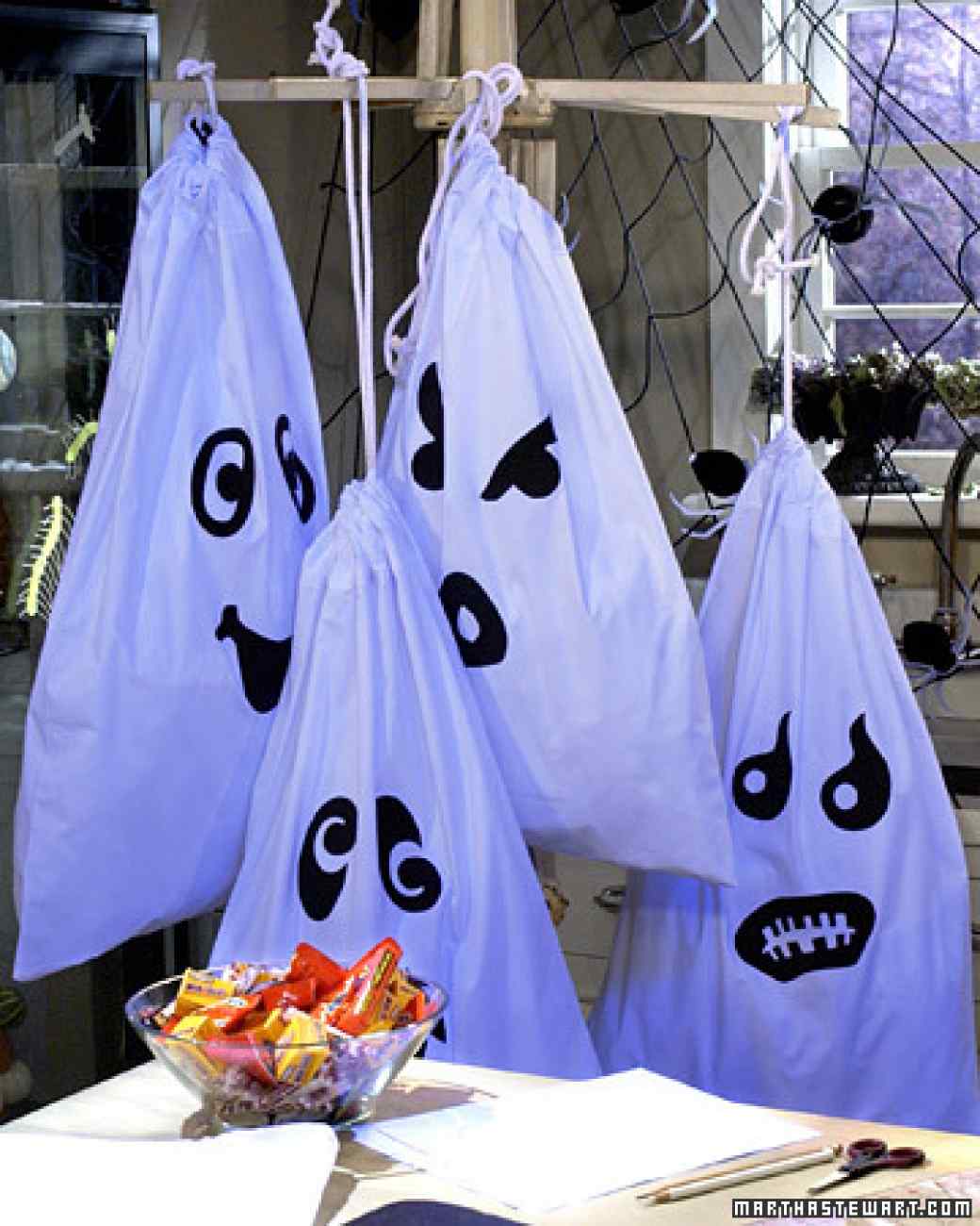 Ghostly Trick or Treat Bags  Munchkins and Mayhem