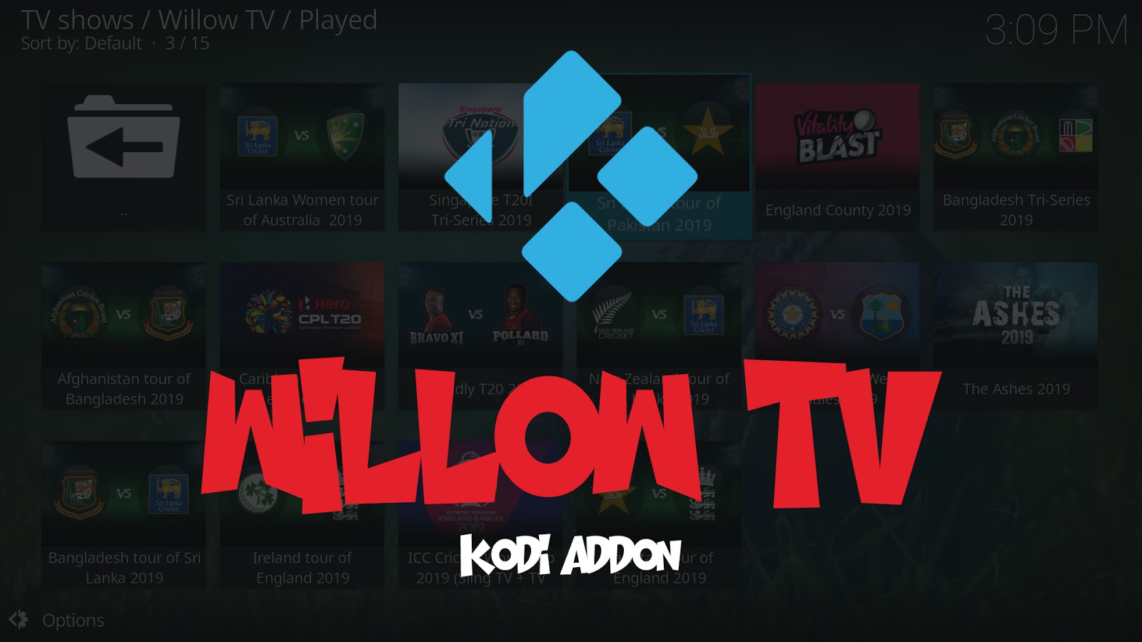 Willow TV Kodi Add-on