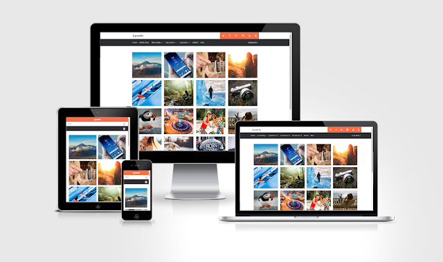 Pada kesempatan ini aku akan share template Lycoris versi ke  Lycoris 2.1 Responsive Blogger Template