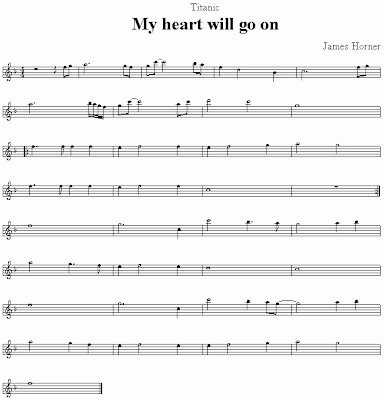 partitura My Heart Will Go On