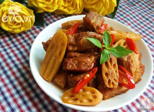 Hướng dẫn cách làm món Sườn non kho củ sen ngon tuyệt Hướng dẫn cách làm món Sườn non kho củ sen ngon tuyệt