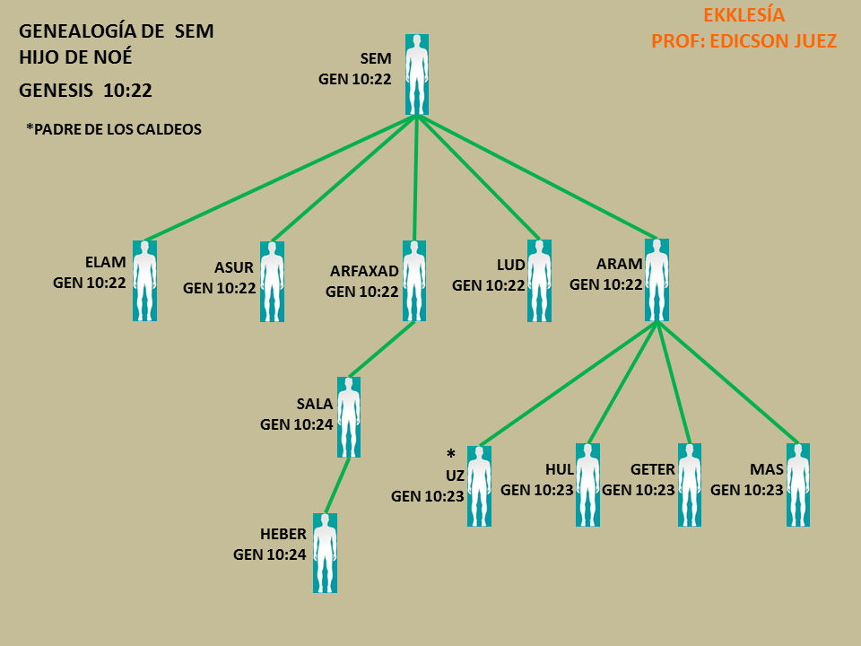 GENEALOGÍA DE SEM HIJO DE NOÉ Edivenezuela