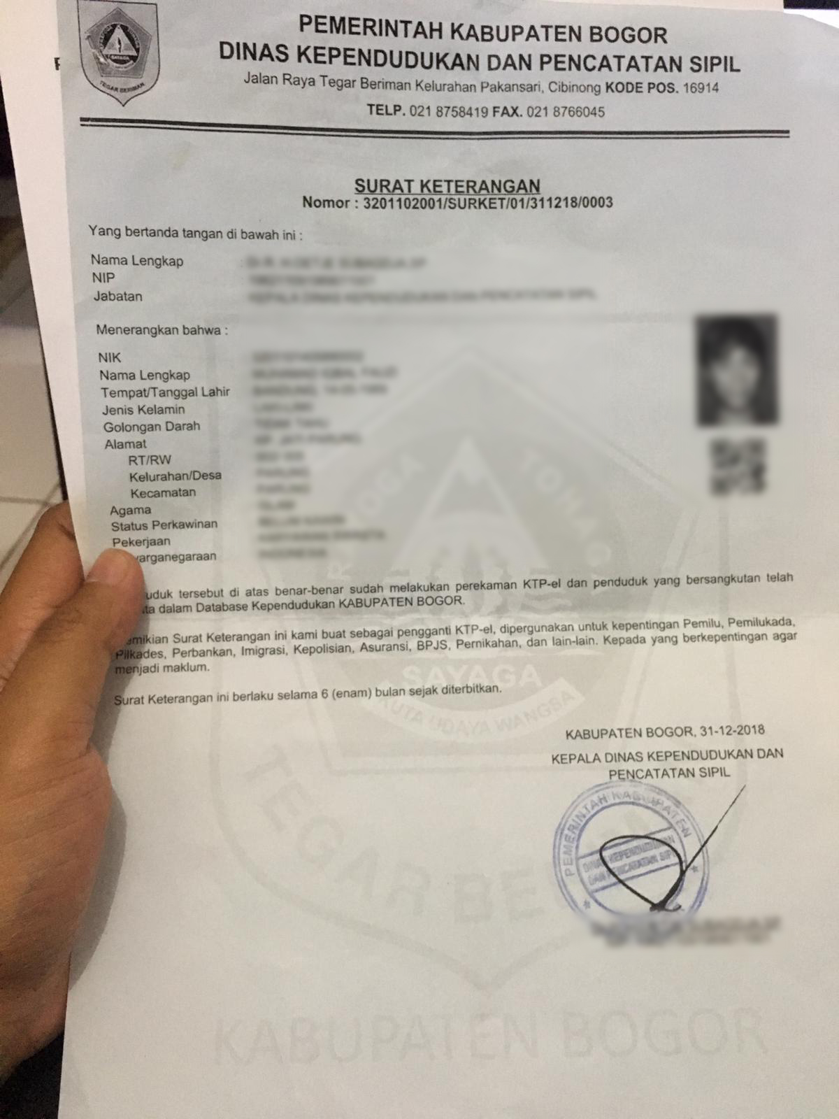 pengganti ektp pengganti ektp