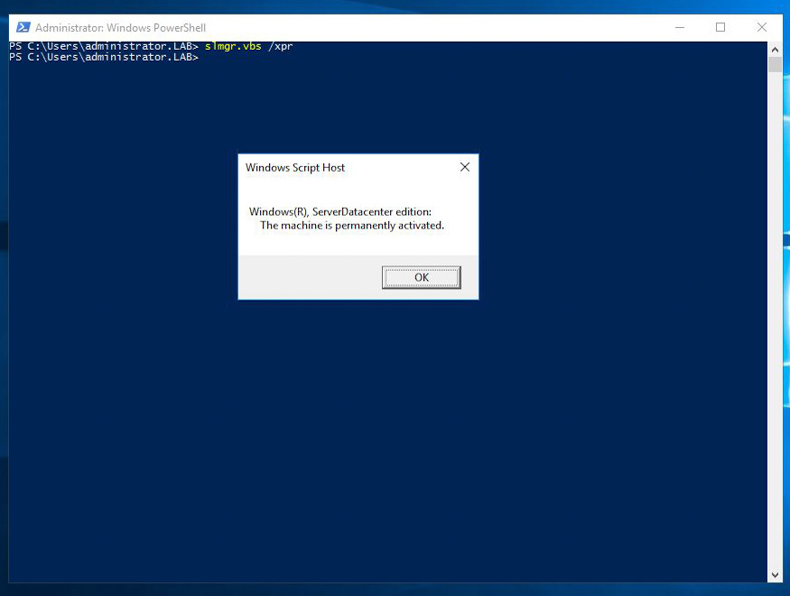 Updating the product key and activating a Windows Server installation