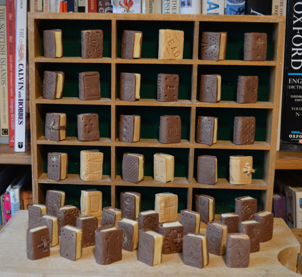 Bookshelf Chocolate library