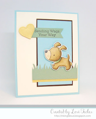 Sending Wags Your Way card-designed by Lori Tecler/Inking Aloud-stamps and dies from My Favorite Things