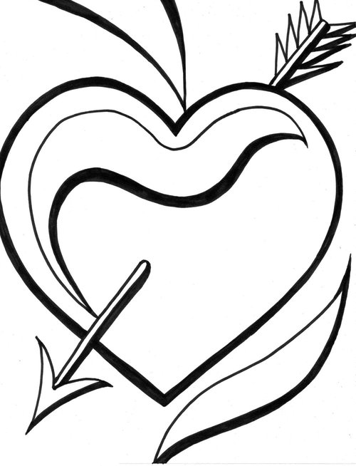 Love Hearts Coloring Pages >> Disney Coloring Pages