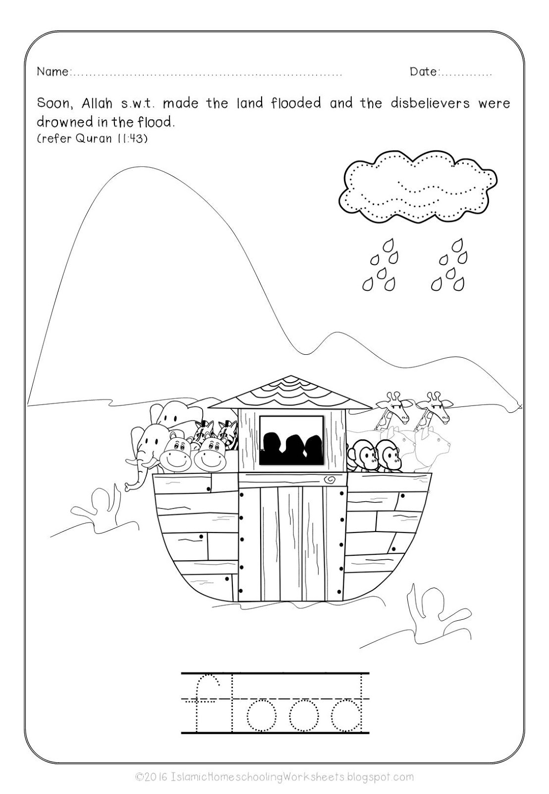 Islamic Coloring Pages Pdf : Free islamic coloring sheets prophet nuh and the ark Islamic Coloring Pages Pdf : Free islamic coloring sheets prophet nuh and the ark
