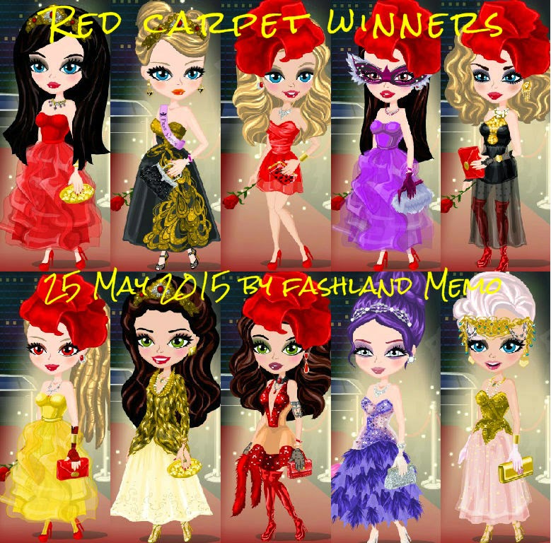 Fashland Memo ♕ Red Carpet Winners 25 May 2015