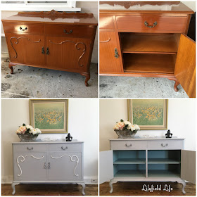 french style sideboard painted in ASCP chalk paint by Lilyfield Life