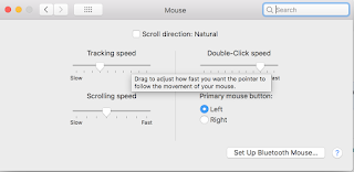 Mac mouse ayarları