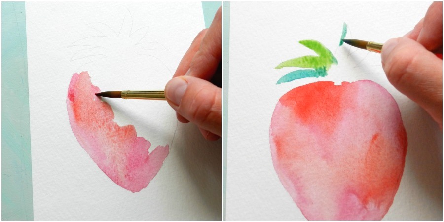 How to Paint a Watercolor Strawberry: Grow Creative